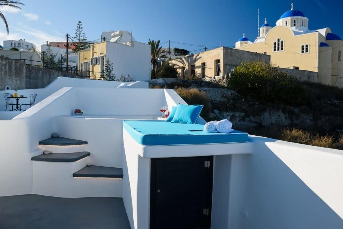 费拉Santorini Traditional Apt With Private Hot Tub公寓 外观 照片