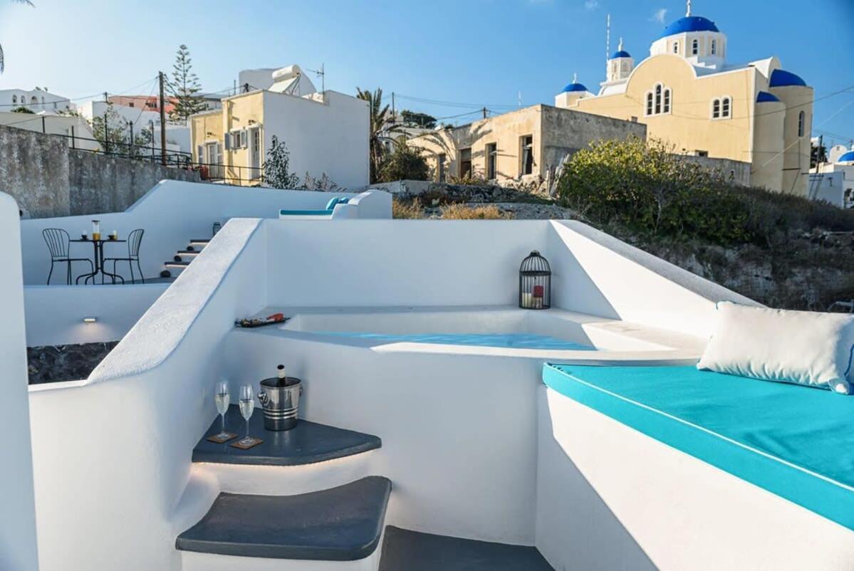 费拉Santorini Traditional Apt With Private Hot Tub公寓 外观 照片